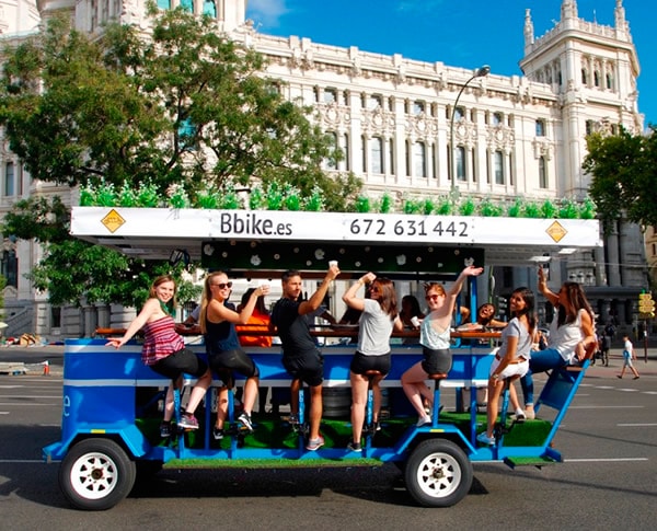 Bicibirra en Madrid para tus despedidas de Solteros y solteras 
